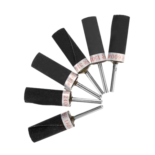 OSOLADY Cylinder Head Porting Kit Sanding Drum for Drill 6pcs Sandpaper Rolls Rotary Tool Sanding Drums Set