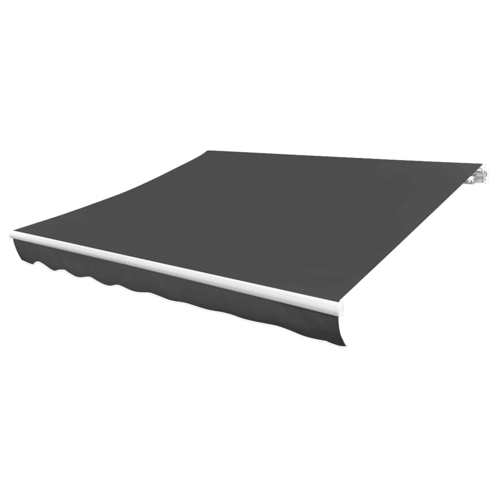 Leasha Toile de Rechange Store Banne avec Lambrequin, Toile Tissu de Remplacement pour Auvent 580x295 cm Anthracite