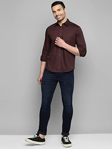 Image of Allen Cooper Solid Shirts for Men - 100% Cotton Comfort Fit Casual and Formal Shirt - Breathable, Soft, Classic Style (Multiple Colors)
