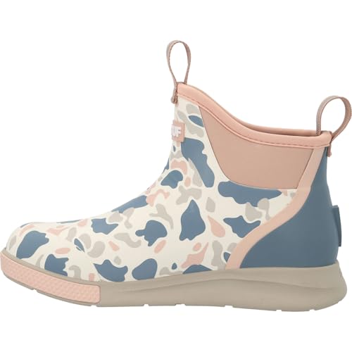 Image of XTRATUF 6 inch Women's Ankle Deck Boot Sport - 30% Lighter, 100% Waterproof Rubber Fishing Footwear - Non-Marking, SRC-Rated Slip-Resistant Outsole - Moisture-Wicking Liner