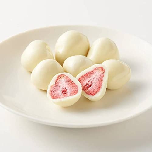 Andy Anand Premium Freeze Dried Strawberries Dipped In Belgian White Chocolate, Delicious-Decadent Gift Boxed & Greeting Card, Birthday, Valentine, Christmas Gourmet Food Mothers Fathers Day, Anniversary (24 Pcs) #TOP1