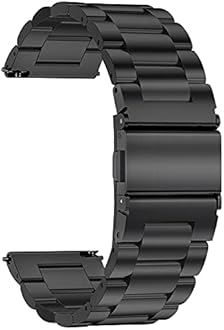 TStrap Metal Watch Band - Black - 22mm