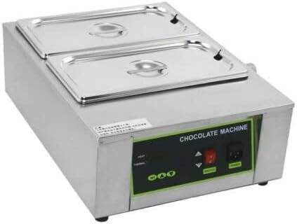 Commercial 2-Tanks Chocolate Melting Warmer Temperer Electric Melter Machine