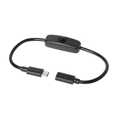 WINJEE, Interruptor de Cable de extensión USB-C Macho a Hembra Tipo C para Raspberry Pi