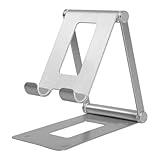 Conception Unique: Ce support téléphone de bureau à angle réglable est doté d'un grand trou à l'arrière, pratique pour replier le câble de charge et recharger les appareils électroniques