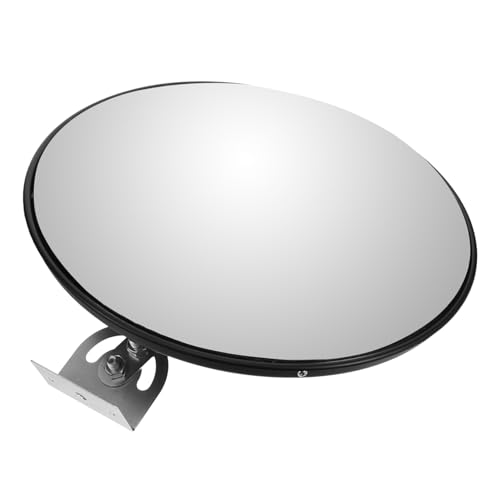 Miroir convexe de circulation grand angle 30 cm en ABS noir - 6