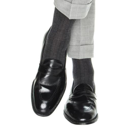 Trafalgar Men's Maxwell Over The Calf Cashmere Blend Socks3