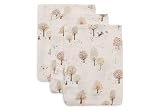 Jollein Salviette per neonati – Tiny Park – Confezione da 3 – 15x20cm – Mussola – 100% cotone – Salviette per neonati – Certificato OEKO-TEX