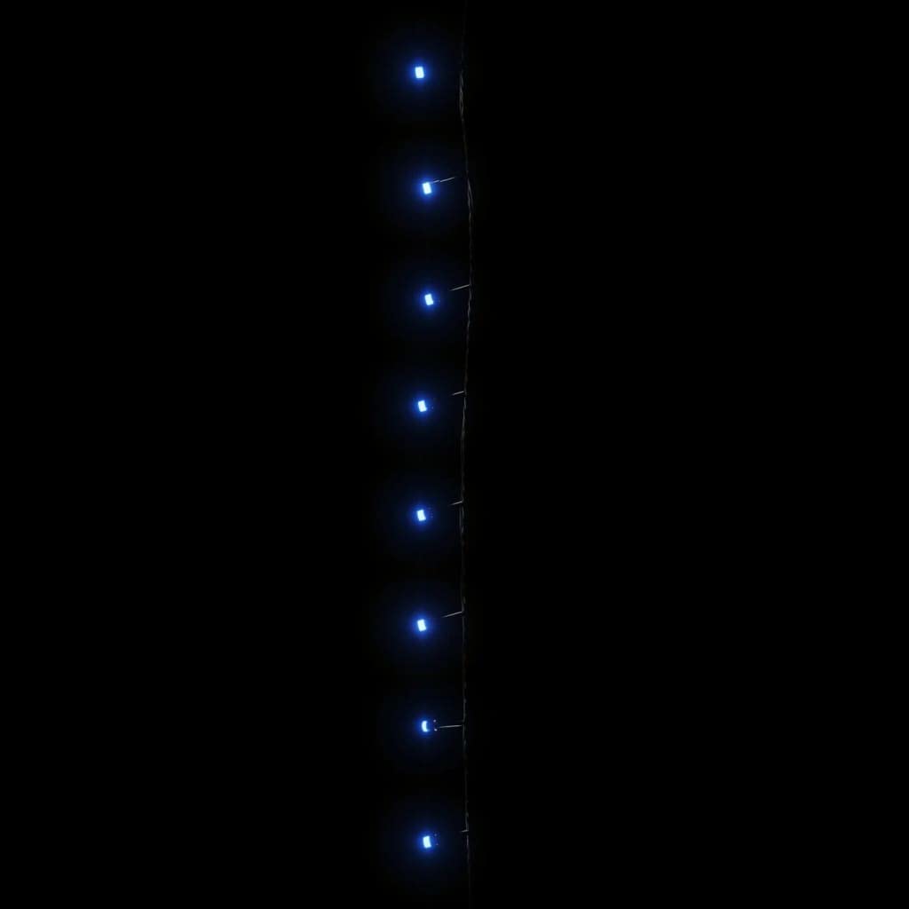 LED-Lichterkette mit 600 blauen LEDs 60 m lang PVC Draht Weihnachtsbeleuchtung für Innenbereich Außenbereich mit 8 Lichteffekten und Verlängerungskabel für Balkon Garten Festdeko