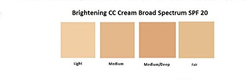 Brightening Color Correcting CC Cream SPF 20 mediam coverage - 4 in 1 - Foundation sunscreen anti aging moisturizer (Light) - Image 3