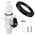 13168 Upgraded RV Toilet Water Valve Kit for Thetford Aqua Magic IV Toilets High and Low Models, Rv Toilet Parts for Thetford with Flange Seal