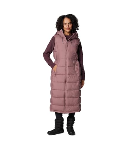 Columbia Chaleco largo Pike Lake para mujer con aislamiento térmico y diseño acolchado 1