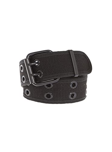 Hot Topic Two-Row Black Grommet Belt