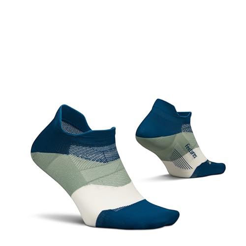 Image of Feetures Elite Light Cushion Mini Crew Sock - Sport Sock with Targeted Compression