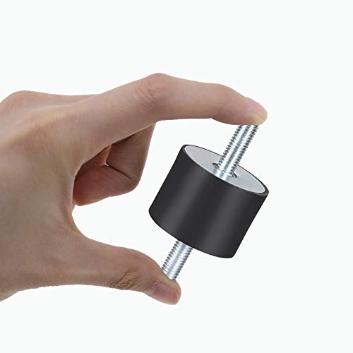 4 Stück M8 40x30mm Doppelend-Gummi-Absorber Halterungen Anti-Vibrations-Isolator für Luftkompressoren Motoren Wasserpumpen
