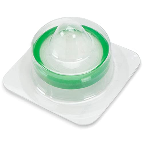 Image of Globe Scientific SF-PES-2230-S Syringe Filter, PES Membrane, 0.22m Porosity, PP Housing, Sterile, Green, 30mm Diameter, Pack of 50