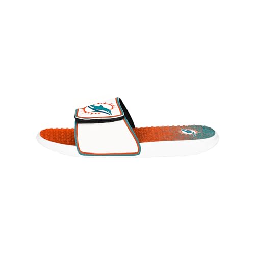 Image of FOCO mens Nfl Primary Team Logo Gradient Gel Slide Sandals