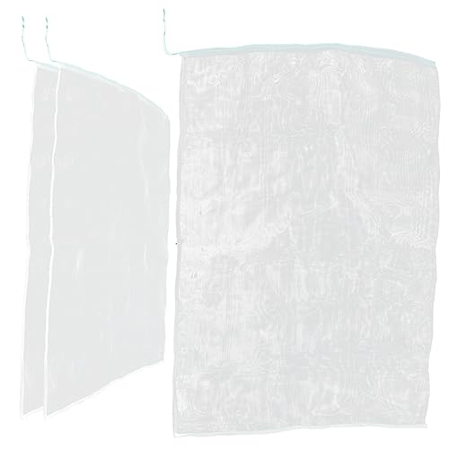 VICASKY 3pcs Large Drawstring Garden Netting Bags for Fruit Vegetable Protection Durable Cover for Use