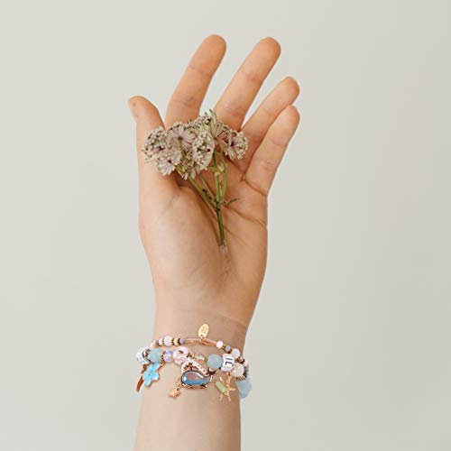 Amosfun Infantil Pulseira Sereia Pulseira Princesa Contas de Cristal Pulseira Kit de Joias Sob O Mar