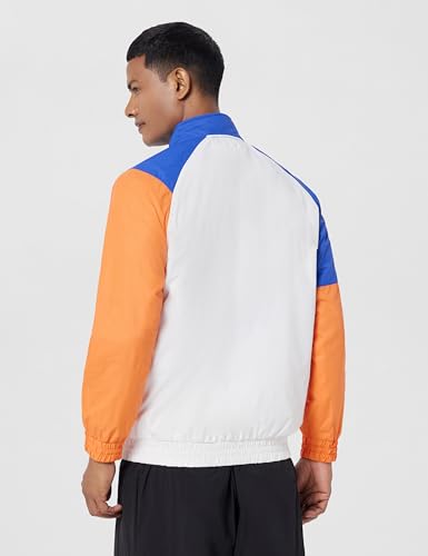 Image of The Indian Garage Co Men Regular Fit Colorblocked Wind Cheater