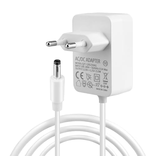 Cargador Adaptador 15W para Echo Dot 3ยช/4ยช/5ยช Generaciรณn, Echo Dot con Reloj, Echo Dot Kids Edition, Echo Show 5 (1ยช/2ยช Gen), Echo Spot, Echo Pop y TV Cube, 2m Cable Cargador Adaptador para Echo Dot