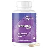 Microbiome Labs - ZenBiome Sleep (30 Kapseln) | Schlafunterstützung Probiotikum für Erwachsene & Kinder, Nahrungsergänzungsmittel mit Bifidobacterium longum 1714 Probiotika, Schlaf Supplement