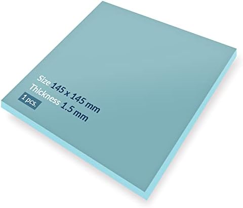 ARCTIC TP-2 (APT2560): Economic Thermal Pad, 145 x 145 x 1.0 mm (1 Piece) - Thermal pad, Excellent heat conduction, Low hardness, Ideal gap filler, Easy installation, Safe handling - Blue