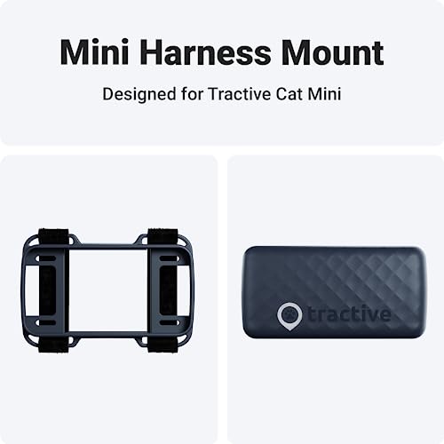 Tractive GPS Cat Mini Tracker Harness Attachment, for Cat Walks with Peace of Mind, Velcro Straps