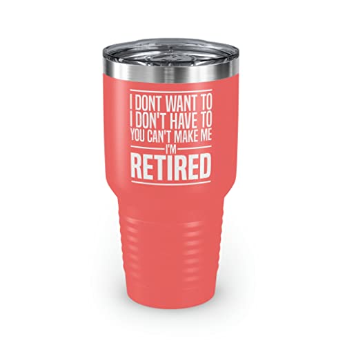 Teegarb Letter Blanket Becher aus Edelstahl, 850 ml, humorvolle Rentner, Bedenken, Mockeries, urkomische Großväter, Veteranen-Wortspiel, 850 ml, Koralle