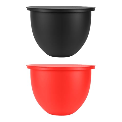 Silikon Schüsseleinsätze Für Küchenmaschinen, 2er-Pack Silicon Liner, Faltbare Spritzwassergeschützte Mixer Silikon Einlage Für Zu Hause Restaurants Gewerbliche Nutzung Teig Kuchenteig...