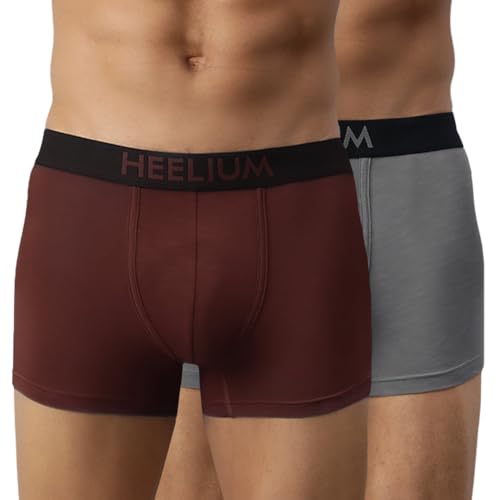 Image of HEELIUM Bamboo Underwear Trunk for Men | 3X Softer Than Cotton & Odour Free | Stretchy Fabric & Durable Waistband