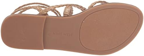 Nine West Women's CORALIN Sandal, Gold 710, 11 | Image 3