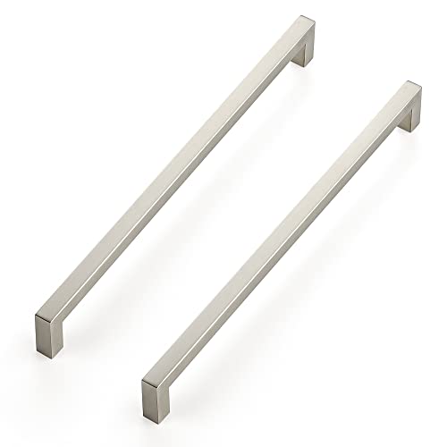 Image of Ravinte 20 Pack 11-5 /16 Inch Square Cabinet Handles - Brushed Nickel Stainless Steel Drawer Pulls for Kitchen Hardware