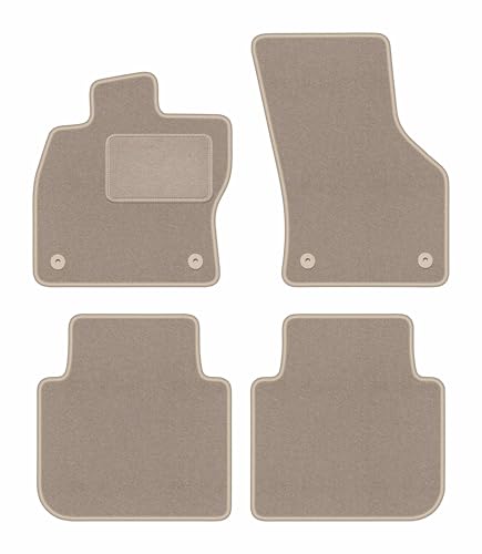 Tapis de voiture en velours beige élégant pour habiller votre Seat Tarraco dès 2018