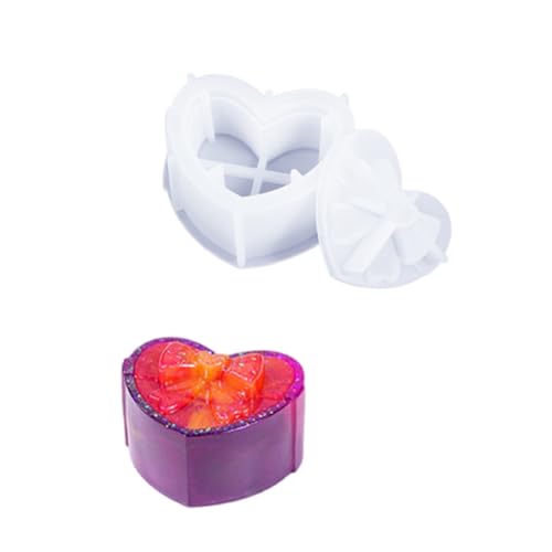 Silicone Candle Jar Gift Box Mould for Bathroom Stylish Jewelry Holder Mould