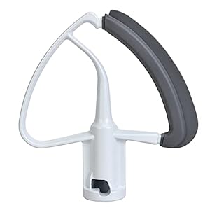 Flex Edge Beater for KitchenAid Mixer 45 5 QT Tilt Head Stand Mixer Attachments Mixer Paddle with Flexible Silicone Edges Bowl Scraper