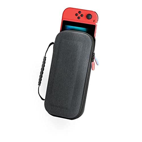 muvit Housse de Transport Noir Gaming pour Nintendo Switch/Switch OLED/Switch Lite Console, Pochette Switch avec Rangement de 10 Cartouche de Jeux