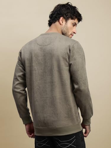 Image of Lux Nitro Men's Premium Fleece Sweatshirt | High Density HD Print | Soft & Warm Winter Wear | Stylish Casual Round Neck Pullover for Daily Use