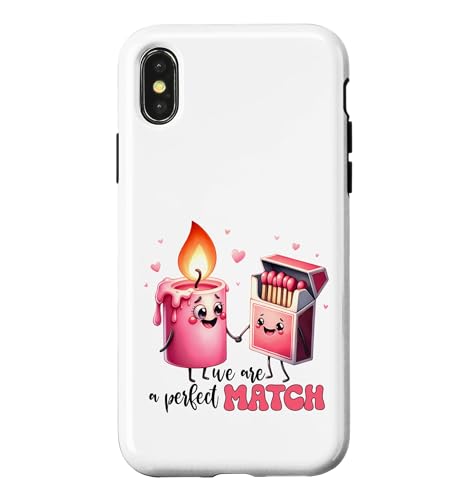 ���킢���L�����h���}�b�`�{�b�N�X We Are A Perfect Match �X�}�z�P�[�X iPhone X/XS �p