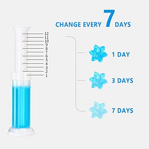 Wickston Toilet Cleaning Gel Flower Automatic Toilet Gel Stamp Cleaner Long-Lasting Fragrance Bathroom Deodorizer Safe Non-Toxic Refills Fresh Stamp Injection (Gardenia(Green)) 1