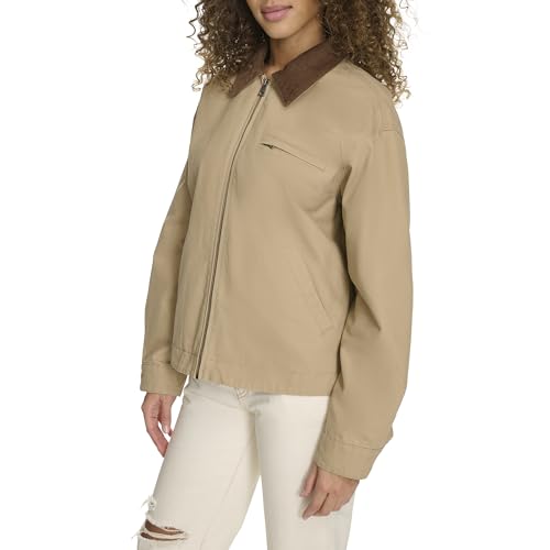 Levi's Women's Zip Up Utility Jacket with Collar3