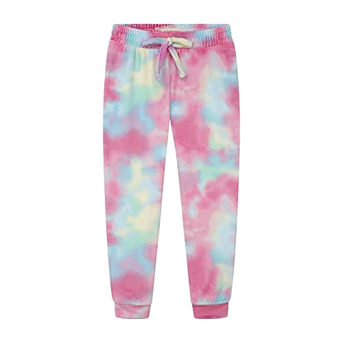 Image of BTween Girls 3 Pack Velour Jogger Pant Set Solid, Tie Dye or Camo Sweatpants for Girls