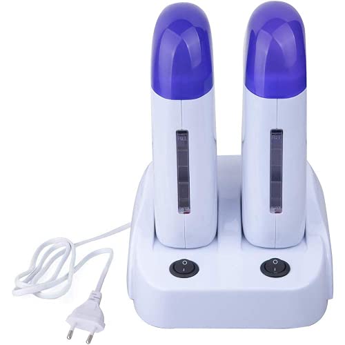 Joody Chauffe Cire pour Roll on Cire Epilation, Double Cartouches Appareil Chauffe cire Professionnelle, électrique Wax Machine