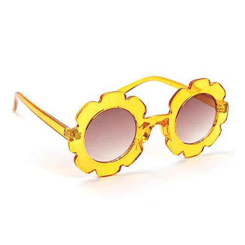 PartyKindom Sunflower Outline Boys and Girls Glasses Frame Sunglasses for Boys and Girls Adorable Plastic Safe
