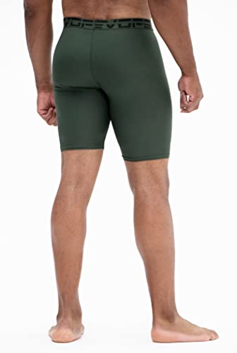 DEVOPS Men's Compression Shorts (2X-Large, Black/Charcoal/Navy/Camo Black/Olive) - Thumbnail 6