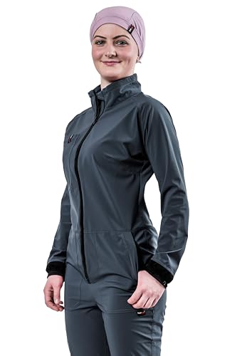 hairtex Overall Premium - Mono de lavado y limpieza para mujer, impermeable, transpirable, protección contra olores, antracita, L