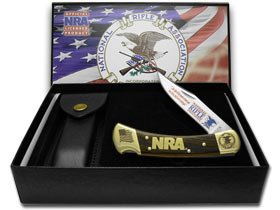 Amazon.com: Buck 110 NRA National Rifle Association Wooden Folding