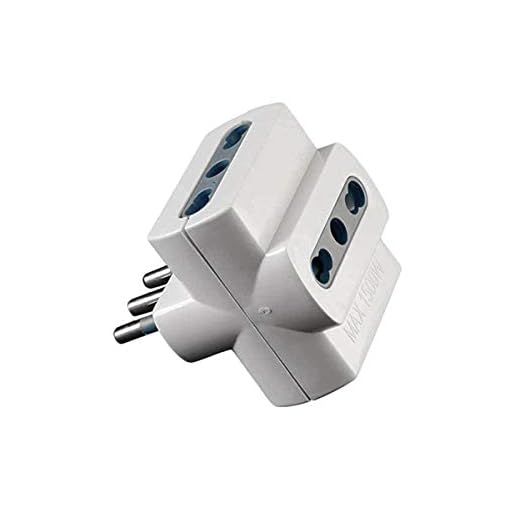 V-TAC 8722 Adattatore Multipresa Triplo con 3 Prese 10/16A Bipasso e Spina 16A-Multi Presa di Corrente per Casa, Ufficio, Negozio, Azienda, Bianco, 60x47x40 mm