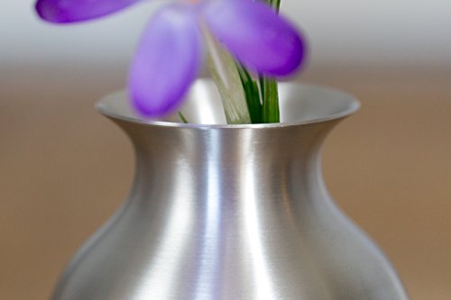 Danforth – Forget Me Not Decorative Flower Vase – Handcrafted Pewter Floral Vase For Home Décor And Weddings - Satin Finish – 4 1/2” High – Made In Usa #TOP4