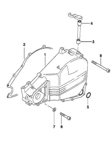 Junta de la tapa del embrague para moto Bombardier DS 650 modelos 2000 a 2005 2